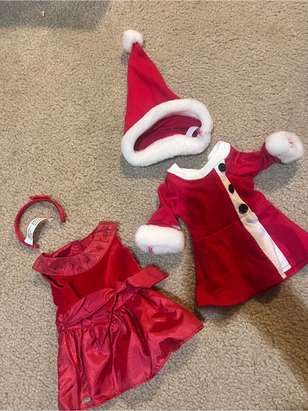 American girl doll Christmas holiday outfits dress bundle lot